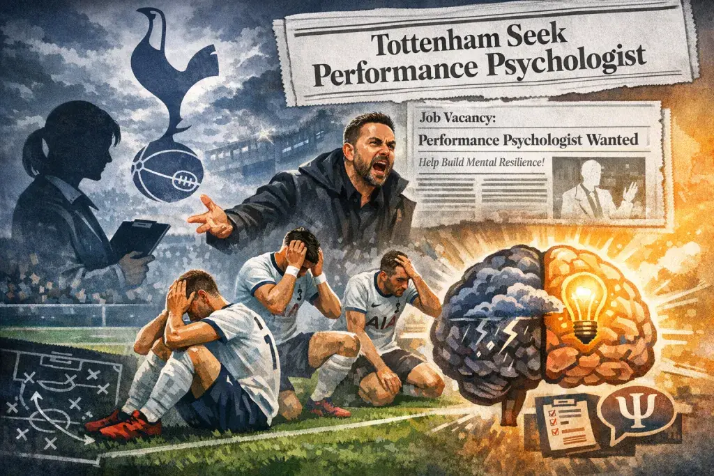 Tottenham Hotspur Advertise for Performance Psychologist Amid Mental Health Crisis